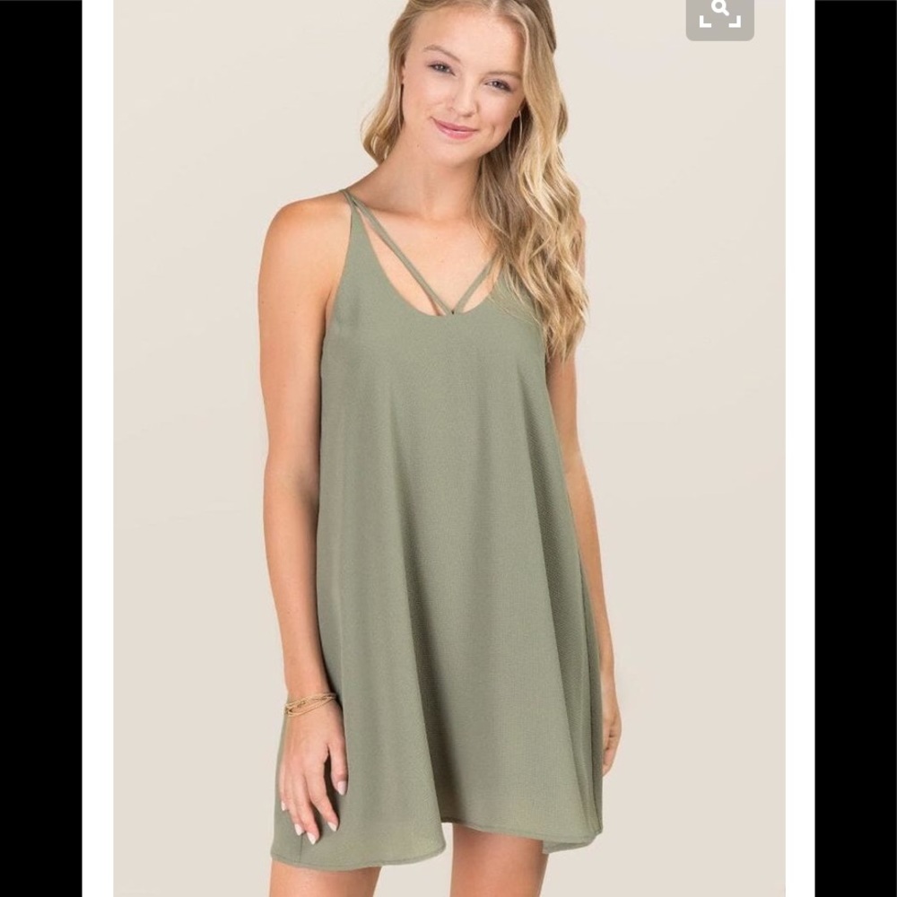 Olive boutique dress